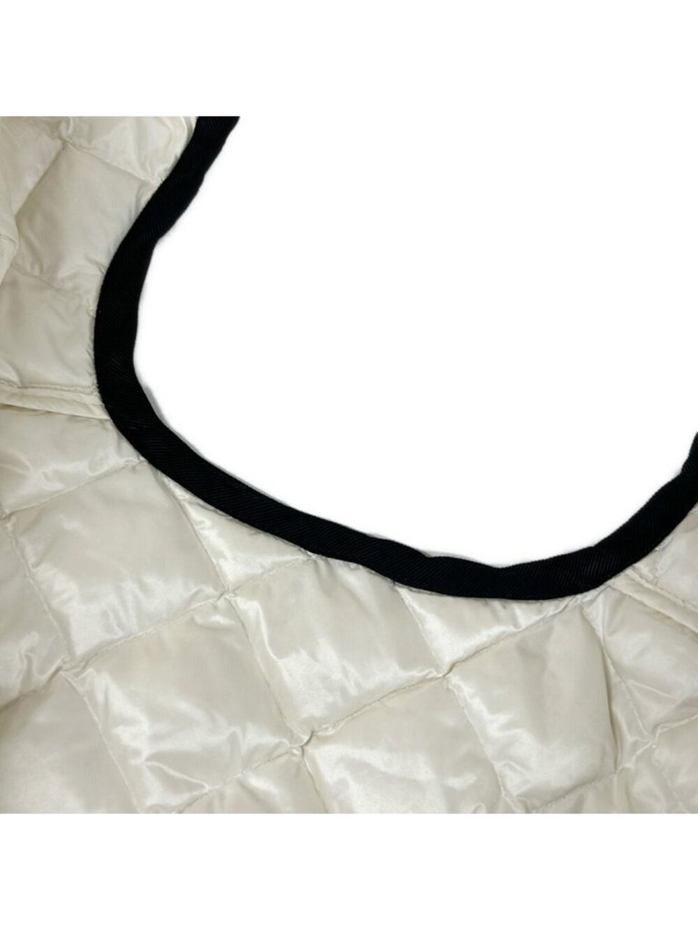 ★SOLD★ Moncler Down Jacket 00 XS Paquis White Black Long Sleeve Quilted - Picture 9 of 12